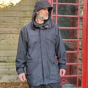 Helly Hansen Men's XL Coat Ski Parka Helly Tech and Removable Fleece Liner Black